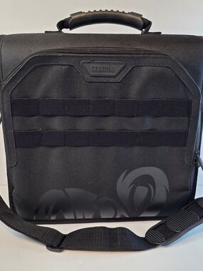Gearilla Black Tactical Belt Bag for Men Or Women Ballistic Nylon Constution